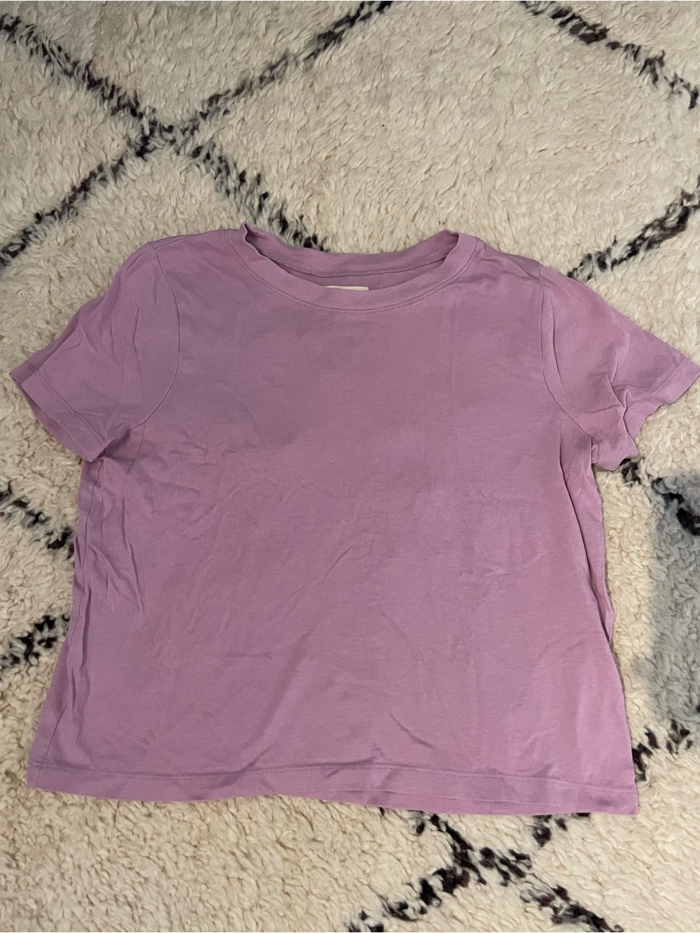 Madewell Lavender Short-Sleeve Crew Tee